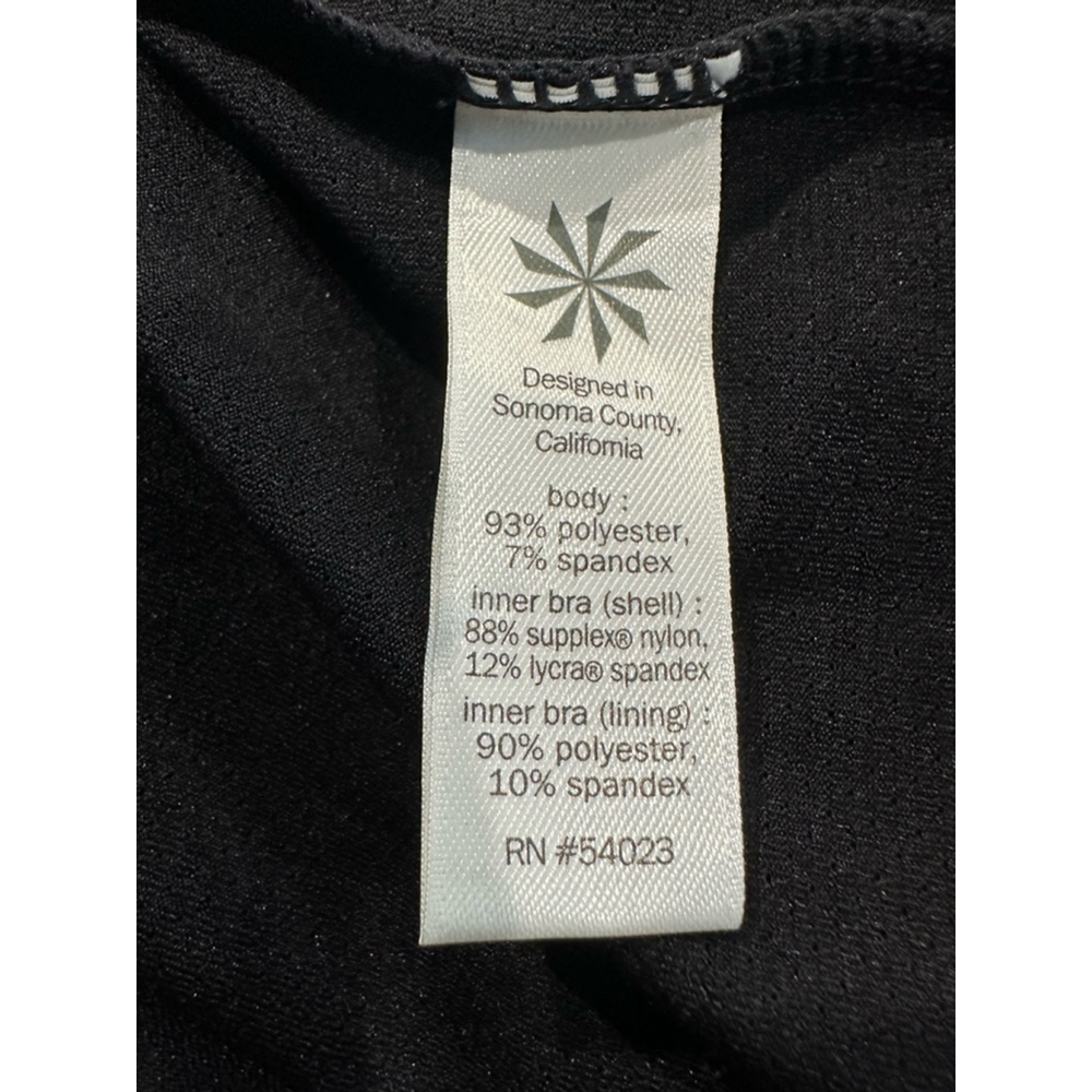 Women's Athleta Black Mesh Energize Tank Top Size S - Picture 5 of 5
